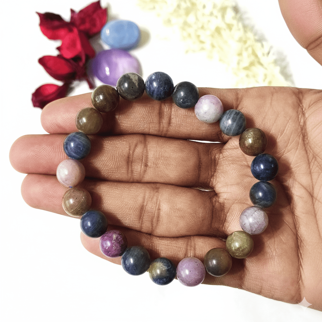 Healing Bracelet Multi Sapphire Gemstone Bracelet