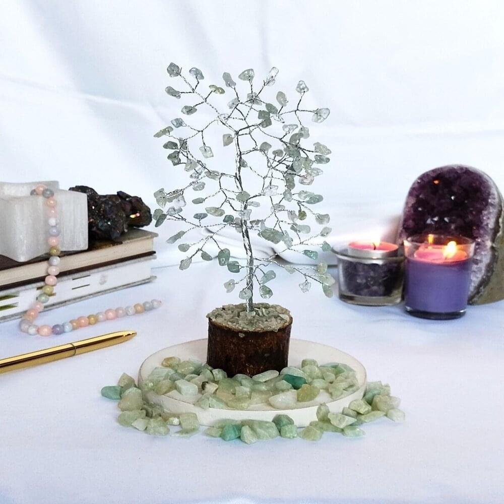 Aquamarine Crystal Tree