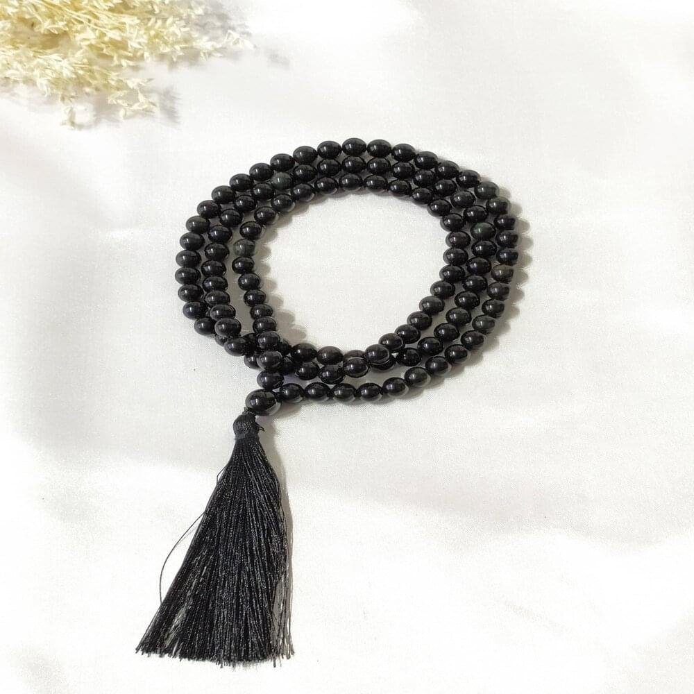 Black Tourmaline Gemstone Mala