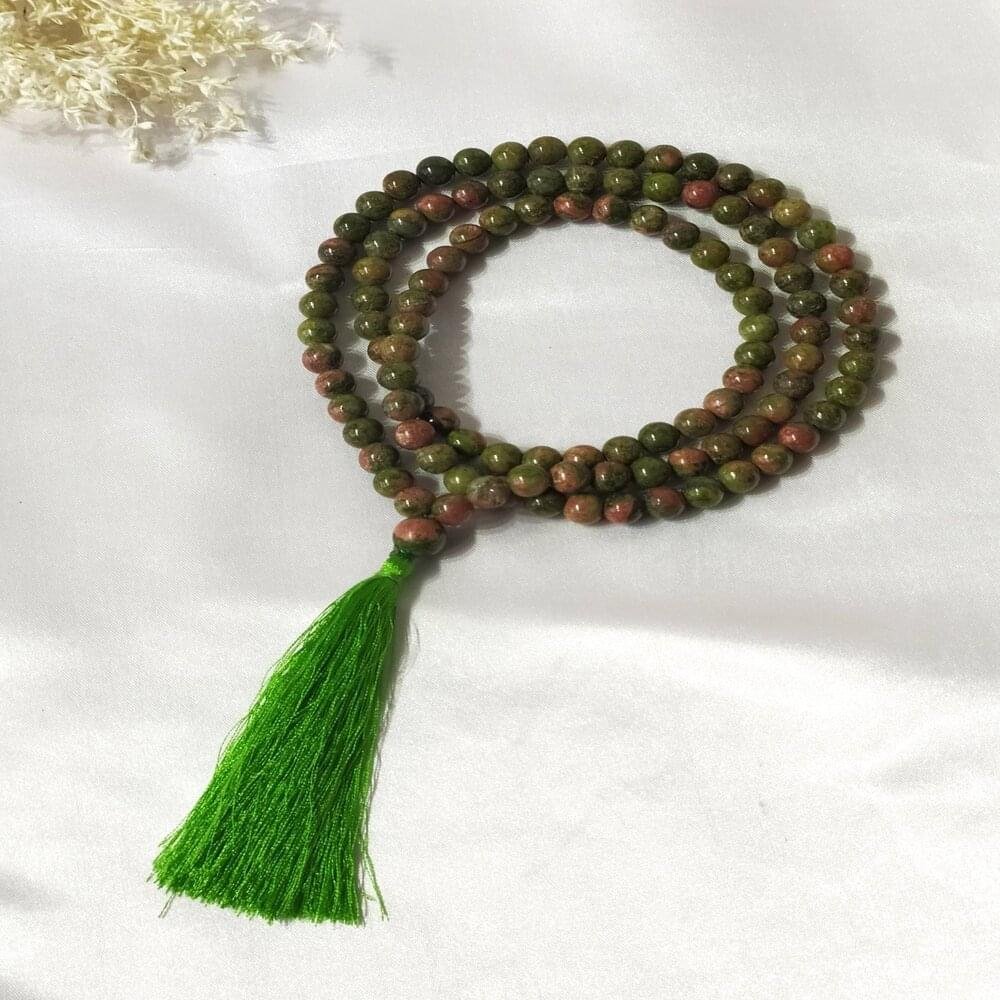 Unakite Gemstone Mala